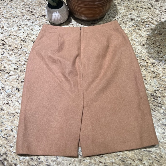 J Crew Tan Camel Wool Blend The Pencil Skirt 2 - Picture 7 of 9